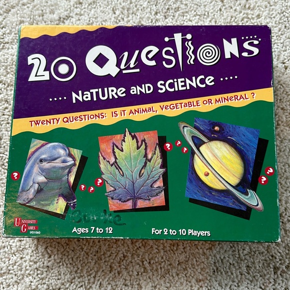 UNIVERSITY GAMES - 20 Questions - Nature and Science - Board Game - Complete - Picture 1 of 8